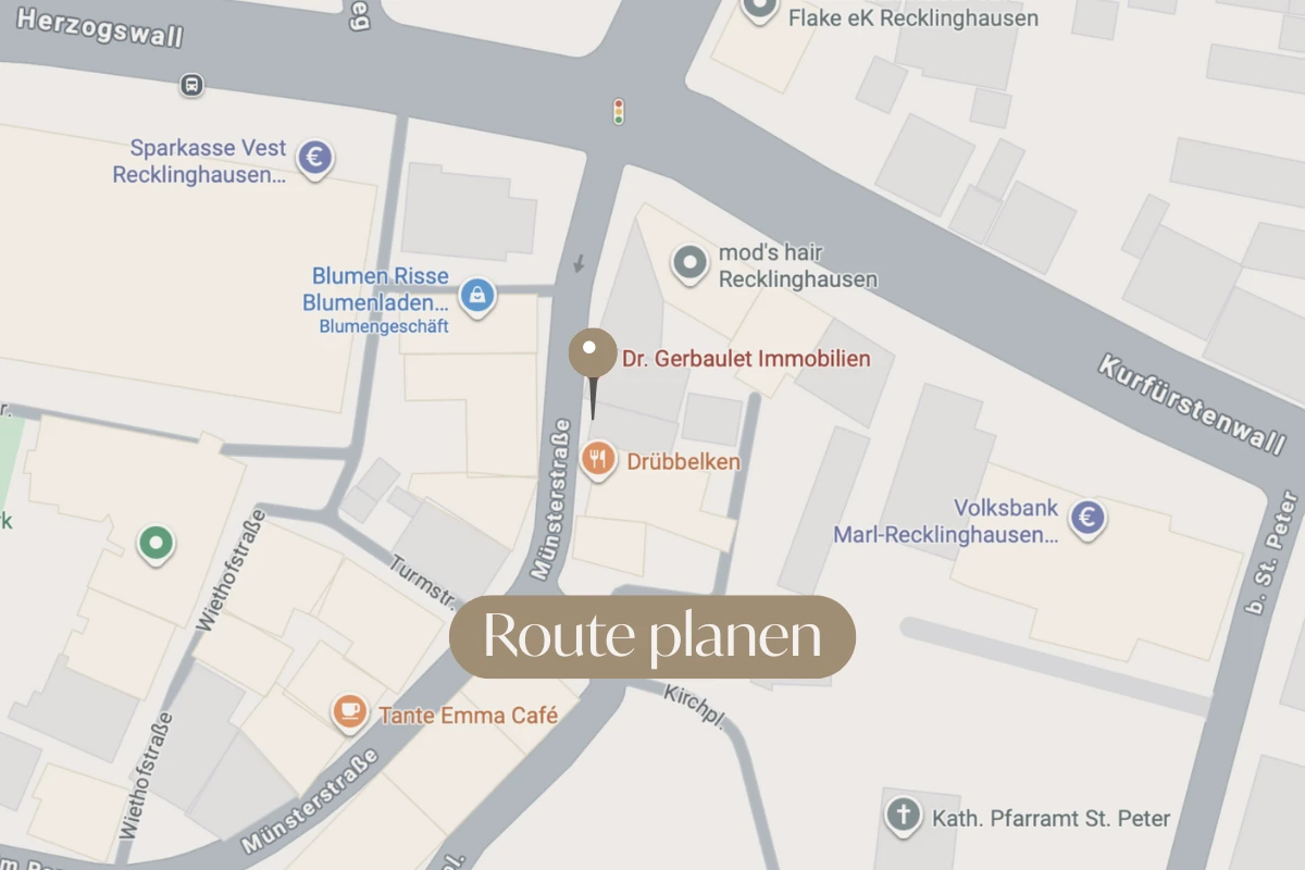 Standort von Dr. Gerbaulet Immobilien in Recklinghausen